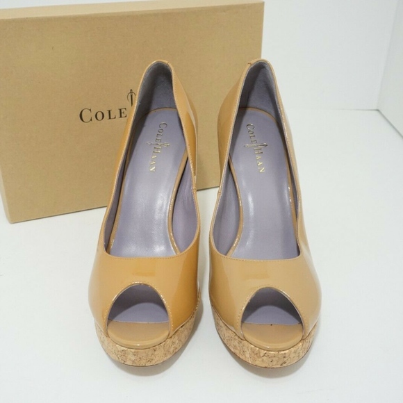 🆕 clearance‼️Cole Haan Tan Patent Platform Pump - Picture 6 of 8